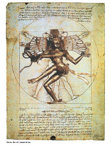 Vitruvian Man & Nataraja